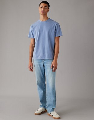 QIPOPIQ Clearance Men's Shirts 4th of July American Tees New T-shirt Short  Sleeve Round Neck Tee Shirts Blue 2XL 