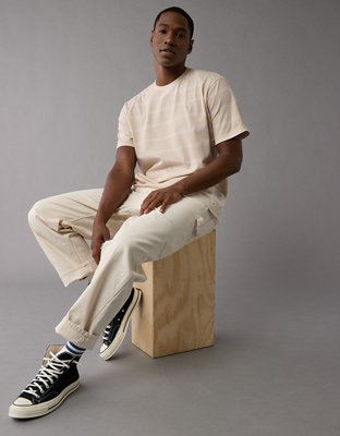 AE T-shirt Rayada Gastada