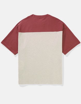 AE Oversized Colorblock Pique T-Shirt