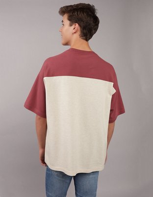 AE Oversized Colorblock Pique T-Shirt