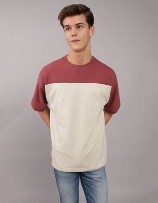 AE Oversized Colorblock Pique T-Shirt