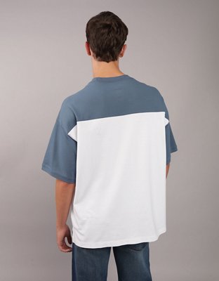 AE Oversized Colorblock Pique T-Shirt