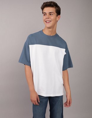 AE Oversized Colorblock Pique T-Shirt