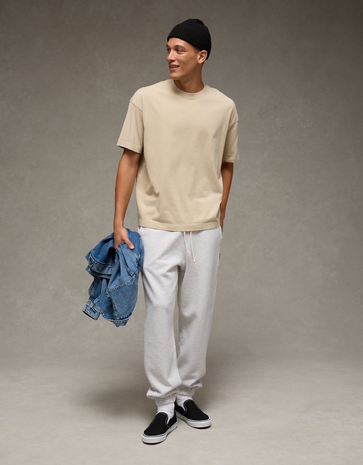 AE Boxy Fit Sueded Jersey T-Shirt - image 5