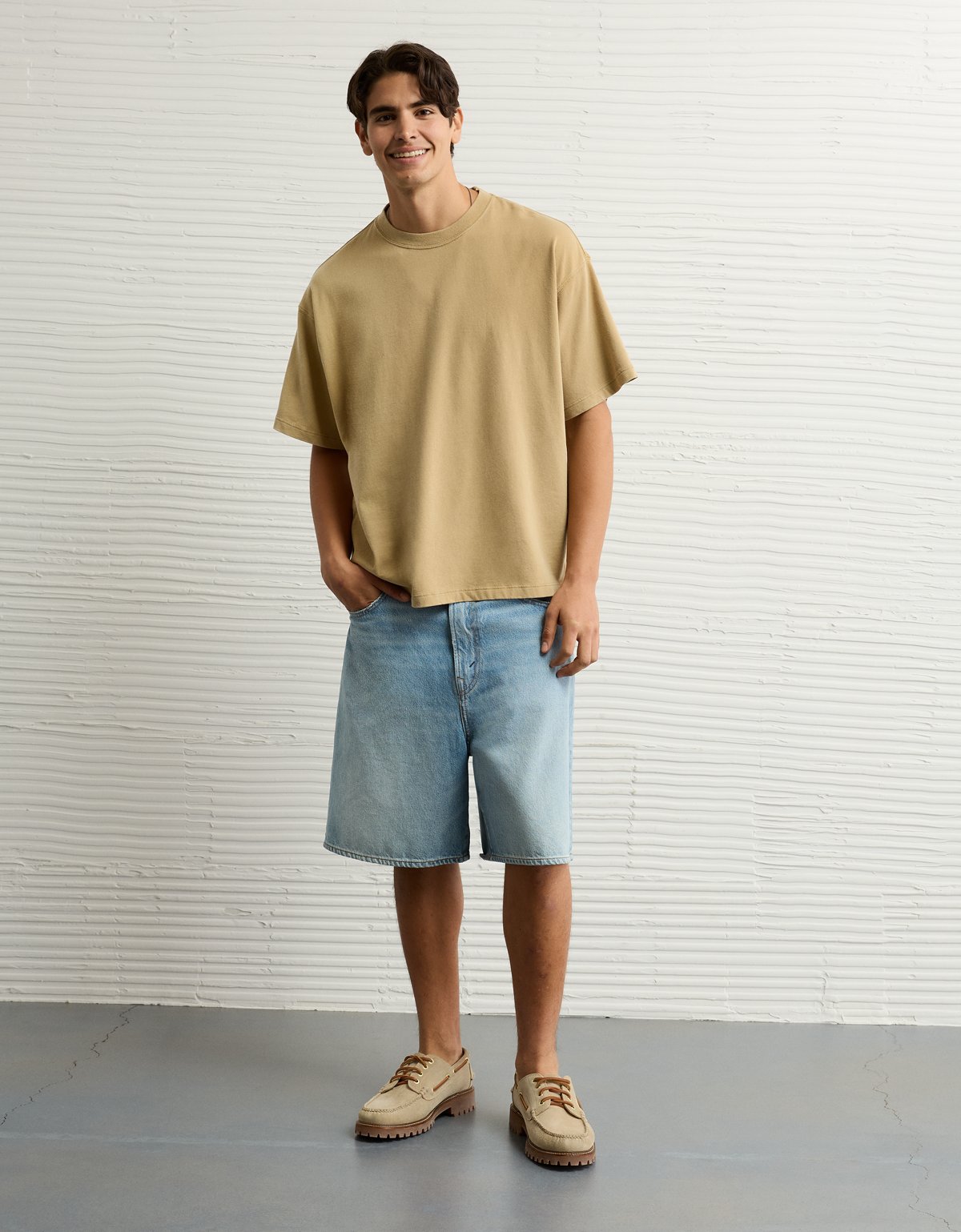 AE Boxy Fit Sueded Jersey T-Shirt - image 5