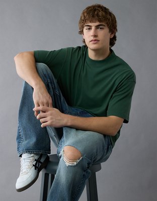 AE Boxy Sueded Jersey T-Shirt