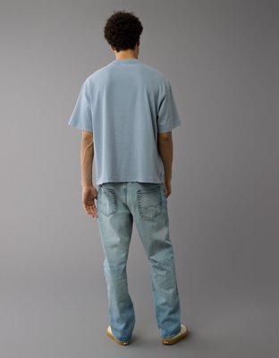 T-shirt droit en jersey suédé AE