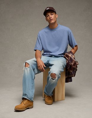 AE Boxy Sueded Jersey T-Shirt