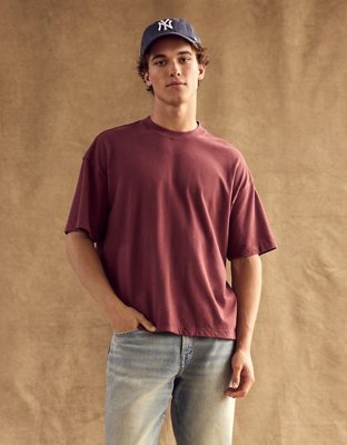 AE Boxy Sueded Jersey T-Shirt