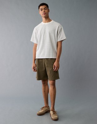 AE Boxy Textured Striped T-Shirt