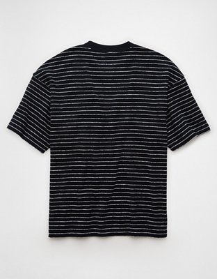 AE Boxy Textured Striped T-Shirt