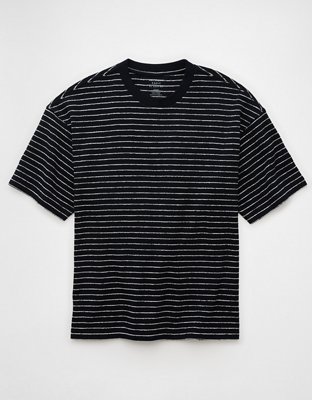 AE Boxy Textured Striped T-Shirt