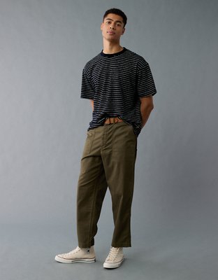 AE Boxy Textured Striped T-Shirt