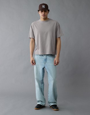 AE Boxy Linen-Blend T-Shirt