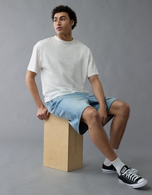 AE Boxy Linen-Blend T-Shirt