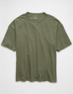 AE Boxy Linen-Blend T-Shirt