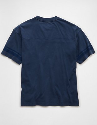 AE T-shirt Recta de Gamuza de Fútbol Americano