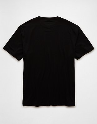 Мужская футболка American Eagle AE 24/7 Standard Fit Active, цвет: Чёрный — фото 4