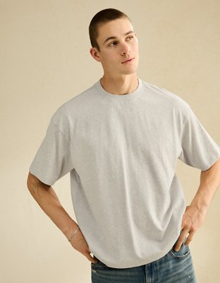 AE Boxy Fit Sueded Jersey T-Shirt | American Eagle