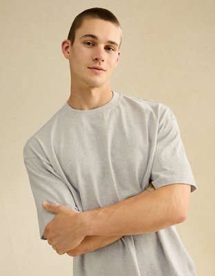 AE Boxy Fit Sueded Jersey T-Shirt | American Eagle