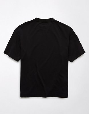 AE T-shirt Recta de Tejido de Punto de Gamuza