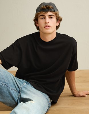 AE Boxy Fit Sueded Jersey T-Shirt