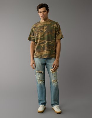 AE Boxy Sueded Jersey T-Shirt