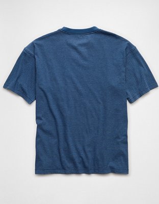AE Boxy Indigo Striped T-Shirt