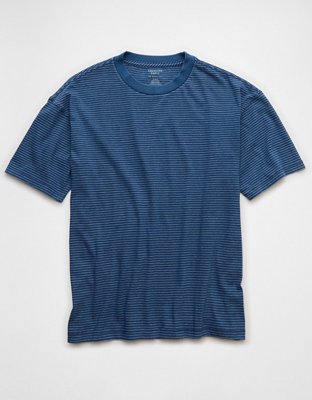 AE Boxy Indigo Striped T-Shirt