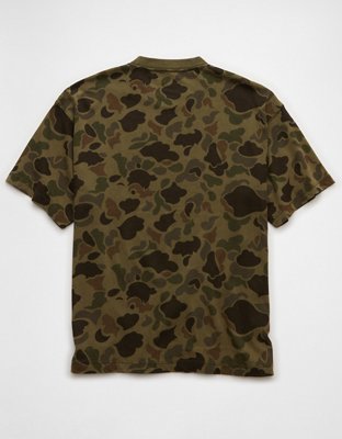 AE Boxy Sueded Camo Jersey T-Shirt