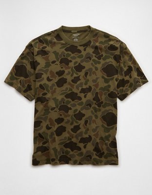 AE Boxy Sueded Camo Jersey T-Shirt