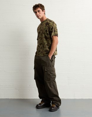 AE Boxy Sueded Camo Jersey T-Shirt
