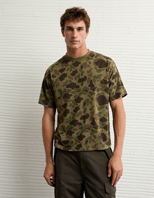AE Boxy Sueded Camo Jersey T-Shirt