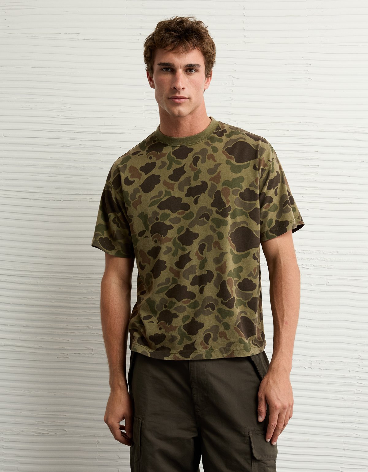 AE Boxy Sueded Camo Jersey T-Shirt - image 5