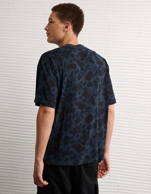 AE Boxy Sueded Camo Jersey T-Shirt