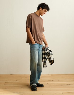 AE Boxy Fit Sueded Jersey T-Shirt