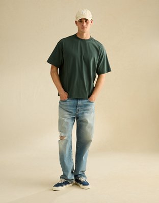 AE Boxy Fit Sueded Jersey T-Shirt