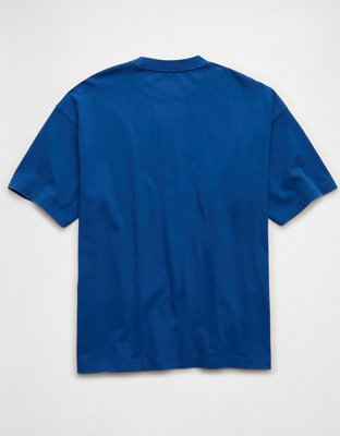 T-shirt en jersey suédé à coupe droite AE