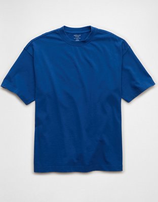 T-shirt en jersey suédé à coupe droite AE