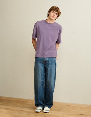 AE Boxy Fit Sueded Jersey T-Shirt
