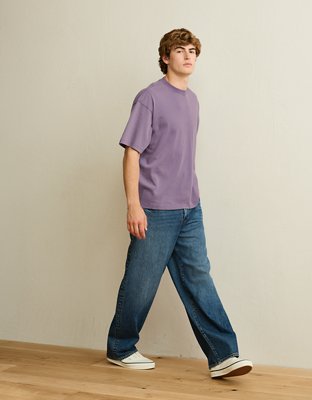 AE Boxy Fit Sueded Jersey T-Shirt