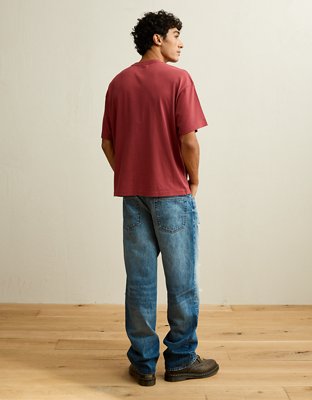 AE Boxy Fit Sueded Jersey T-Shirt