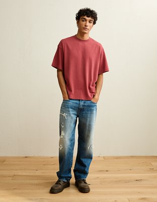 AE Boxy Fit Sueded Jersey T-Shirt