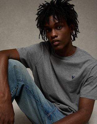 AE Standard Fit Lightweight Logo T-Shirt | American Eagle