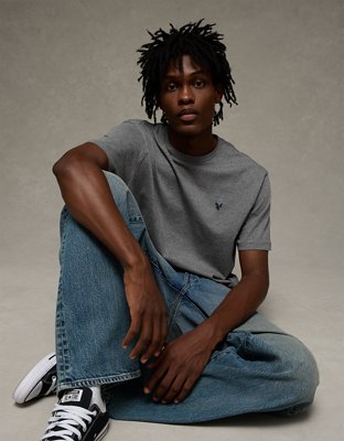 AE Standard Fit Lightweight Logo T-Shirt | American Eagle