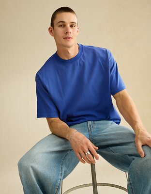 AE Boxy Fit Sueded Jersey T-Shirt