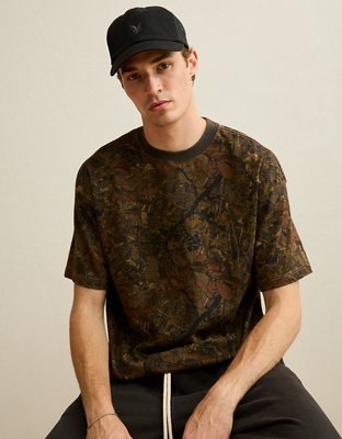 AE Boxy Fit Sueded Jersey T-Shirt