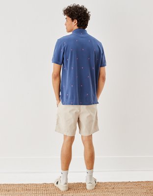 Мужские рубашки American Eagle AE Printed Polo Shirt — фото 2