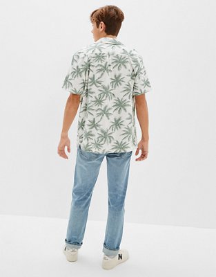 AE Super Soft Slub Button-Up Shirt