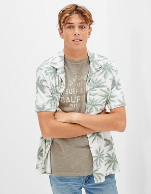 AE Super Soft Slub Button-Up Shirt